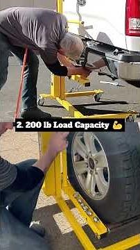 How to Install Heavy Truck Tires Solo | ART47 Heavy-Duty Tire Lift #shorts