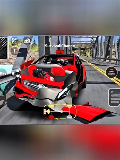 DriveCSX High Speed Car Crashes/Fails/Realistic Impacts🔰Epic Car Driving Simulator Ep.24 Shorts 1