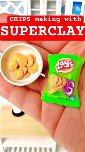 ❌ Don't Eat These! Mini Lays Chips Made with Super Clay ❤️ | DIY Miniature Clay Art and Craft Idea