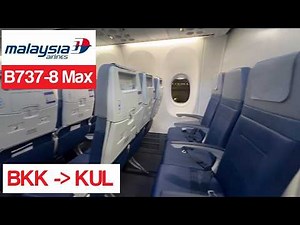 Malaysia Airlines Boeing B737-8 - Everything You Get on a 2-Hour Flight - Bangkok to Kuala Lumpur