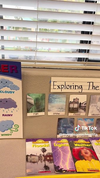 This month we are learning about the weather 🌧️ ☀️ ❄️ 💨 #preschool #teacher #kinder #teachersoftiktok #fyp