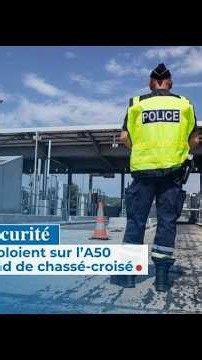 Dispositif contrôles routiers sur l'autoroute A50