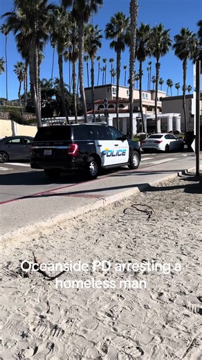 Oceanside PD arraying arresting a homeless man #surferchris #surfsesh