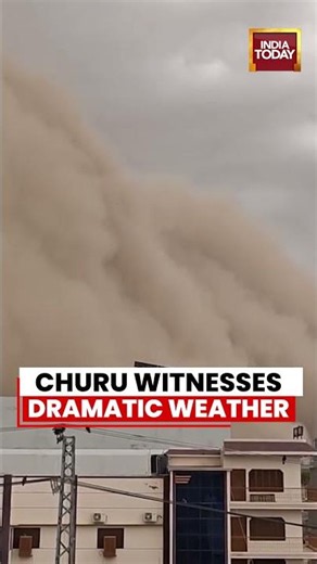 Churu Weather Shock: Blinding Dust Storm Hits City | Rajasthan | Storm | Weather | Viral Video