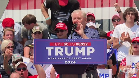 Lindsey Graham booed at Trump rally in his home state