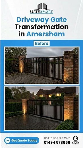 Before & After: Electric Driveway Gates Installation in Amersham