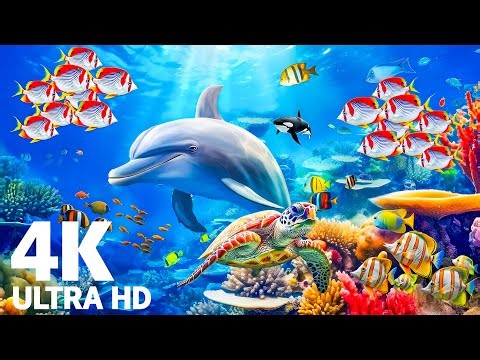 Ocean World 4K – Stunning Underwater Life with Relaxing Aquarium Sounds