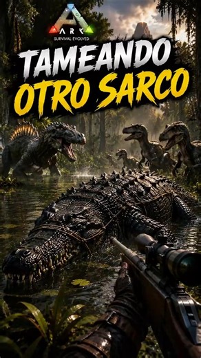 Taming Another Sarcosuchus in Ark Survival Evolved