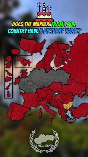 Does the mapper from your country have a birthday today?|#europe #geography #mapping #map #mapper