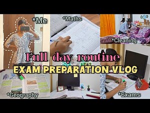 Full day routine|Exam Preparation vlog|Class 9 Study Vlog |As A CBSE 9th Grader🌷