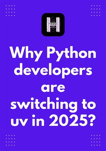 Haeverse on Instagram: "🐍 Stop Juggling Python Tools! It’s 2025, and the Python workflow has officially changed. If you are still waiting on pip install or manually wrestling with venv, you are working harder, not smarter. Enter uv: the ultra-fast Python package and project manager written in Rust. 🦀 Why Developers Are Making the Switch: Insane Speed: Install packages up to 100x faster than traditional pip. One Tool to Rule Them All: Replace pip, pip-tools, pyenv, and poetry with a single bina