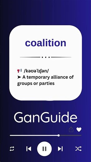 C1 English Word: COALITION | Meaning & Pronunciation