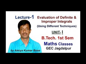 Evaluation of Definite Integrals (Lecture-1) - M-I (AKB)