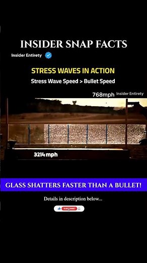 Why Glass Cracks Faster Than a Bullet 😱 | Physics Explained #physics #tech #sciencefacts