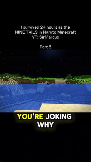 Surviving 24 Hours as Nine Tails in Naruto Minecraft