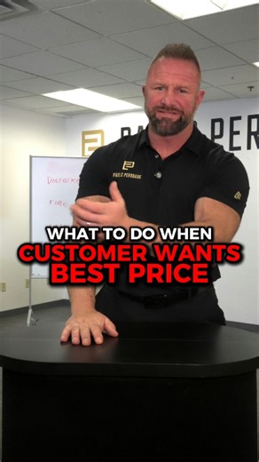 Customer wants wiggle room? No problem. Just make them tell you why. There are so many conventions that exist around sales that people just expect… And as salespeople, if we just allow them to expect it, we are playing into their hand. Make them work for it if they’re gonna get money off. And what you’re gonna find, is when you ask them why you should be discounting your product…? They don’t really know. And they just pay for it. Does this work every time? No… Nothing does. But being trained and