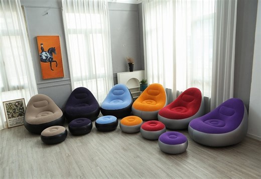 👉Big Size Inflatable Deluxe Sofa Foot Stool Electric Air Pump 👉Color :Grey & Brown, 👉Sofa size :116 cm * 88 cm * 83 cm 👉Capacity :150KG 👉नेपालभरि Free Delivery ☎️अर्डर को लागि :9847777668/9707009069 | Finimo Nepal
