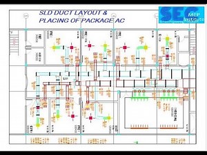 HOW TO DRAW SINGLE LINE DRAWING FOR DUCTING II HOW TO PLACE THE PACKAGE AC UNIT II SLD DRAWING.