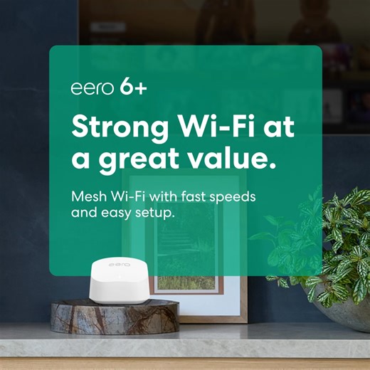 Discover the simplicity of eero 6 ✨ Fast speeds, easy setup, reliable coverage 🛜 That's the way Wi-Fi should be. | eero