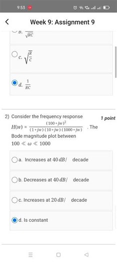 Principles of Signals and Systems WEEK 9 KEY NPTEL 2026