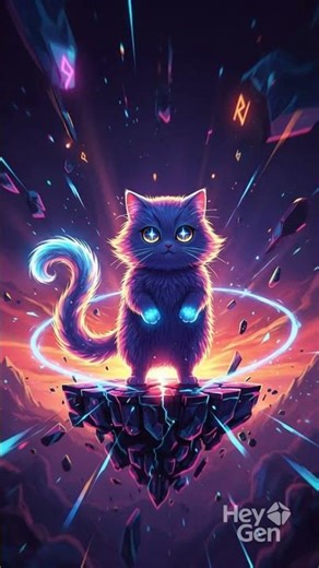 This Cat Just Went SUPERPOWER 😼⚡ #aivideo #cat #aiartmodellookbook #animeedit #talkingtom #animegif