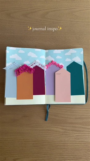 Paint Sample Mini Neighborhood: Cute Junk Journal Ideas