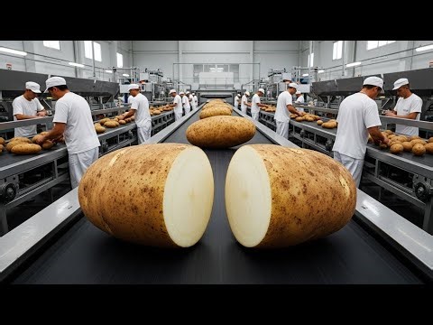 Inside the Potato Factory: From Fresh Potatoes to Finished Products (Full Process)