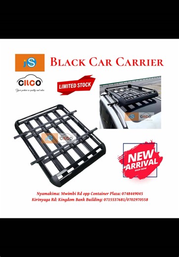 Black Car Carriers - Purchase and Installation Available