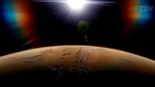 A blue sunset on Mars: Real footage from another world