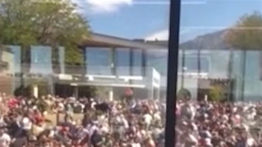 Video appears to show a person running across a roof after Charlie Kirk shooting