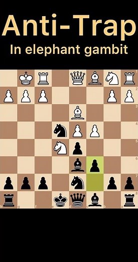 Anti-trap in Elephant gambit