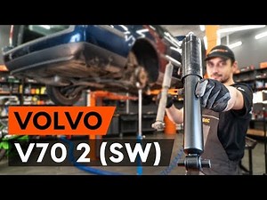 How to change rear shock absorber on VOLVO V70 2 (SW) [TUTORIAL AUTODOC]
