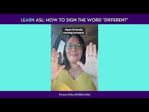 Learn ASL: How to sign the word "Different"