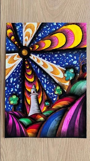 Inspirational contemporary abstract paintings & satisfying art demonstration