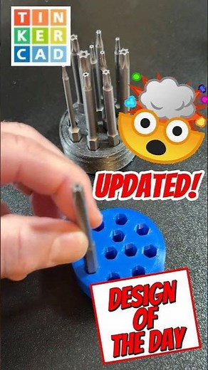 A Tinkercad Hexagon Smart Shape & Bit Holder Update! 💯🔥