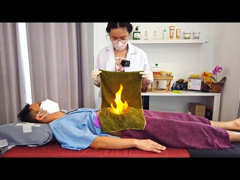 ASMR | Crackling FIRE MASSAGE For Stomach Digestion & Flatulence