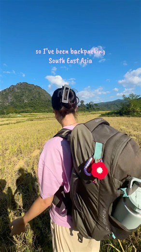 🌸 next adventure vlog loading… #backpackingasia #backpackinglife #southeastasia #laostravel