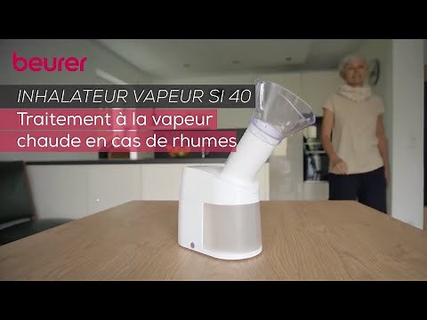 Traitement à la vapeur chaude avec l'inhalateur vapeur en cas de rhumes | Beurer SI 40