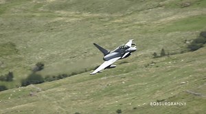Three RAF Typhoons hit the Mach Loop - and the valley erupted