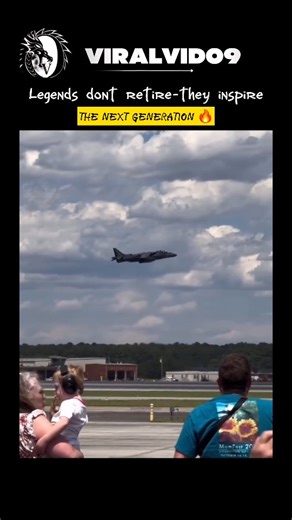 viral vid on Instagram: "The legendary Harrier Jump Jet, freezing gravity in place. The AV-8B Harrier II—one of the few aircraft in history capable of true vertical takeoff and landing—puts its engineering on full display during its final public demonstrations at Cherry Point in 2024. Watch as it hovers effortlessly, balancing raw thrust and precision, then smoothly transitions into forward flight before blasting into the sky. No runway sprint. No buildup. Just controlled power rewriting the rul