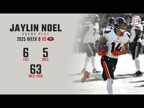 Jaylin Noel Week 8 Highlights | Every Target and Catch vs 49ers