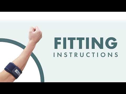 Blue Tennis Elbow Strap - Fitting Instructions