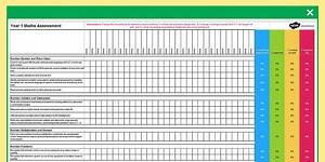 2014 Curriculum Years 1 to 6 Primary Maths Assessment Spreadsheets