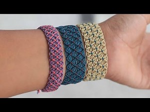 PULSERA DE HILOS DIAMANTE | TUTORIAL MACRAME