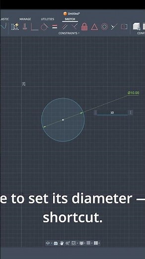 Fusion 360 Sketch Dimensions Explained — Lines, Circles & Angles! #cad #engineering #fusion360