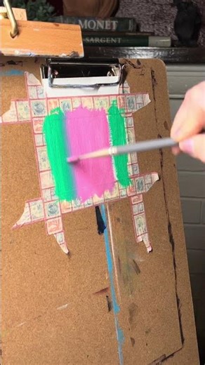 Day29-Painting everyday for 30 days! 😅😴💜✨#ACEO #oilpainting #artistsoftiktok #simple #painting