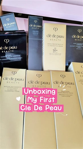 My first Cle De Peau, Night skincare routine next❤️ #unboxing #skincare #cledepeau #CapCut