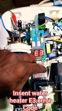insent water heater error code E1;E3 problem #jeg1#tech #repair #youtubeshorts #e1,e3