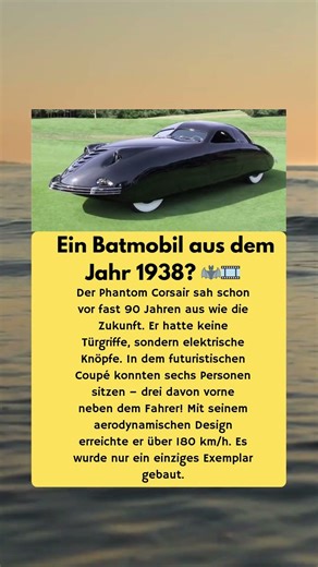 Phantom Corsair: Das futuristischste Auto der 30er 🏎️🌑