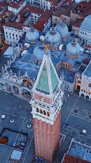 Aerial View of Venice City, Italy